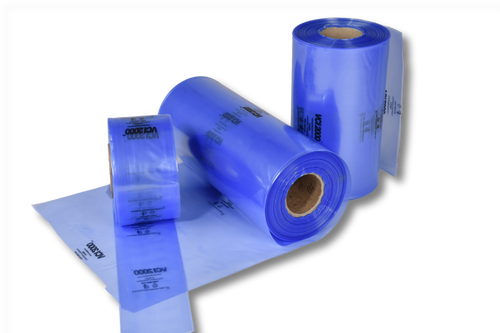 VCI-Schlauchfolien, blau-transluzent, Multimetallschutz 100 x 0,100 mm / 200 m
